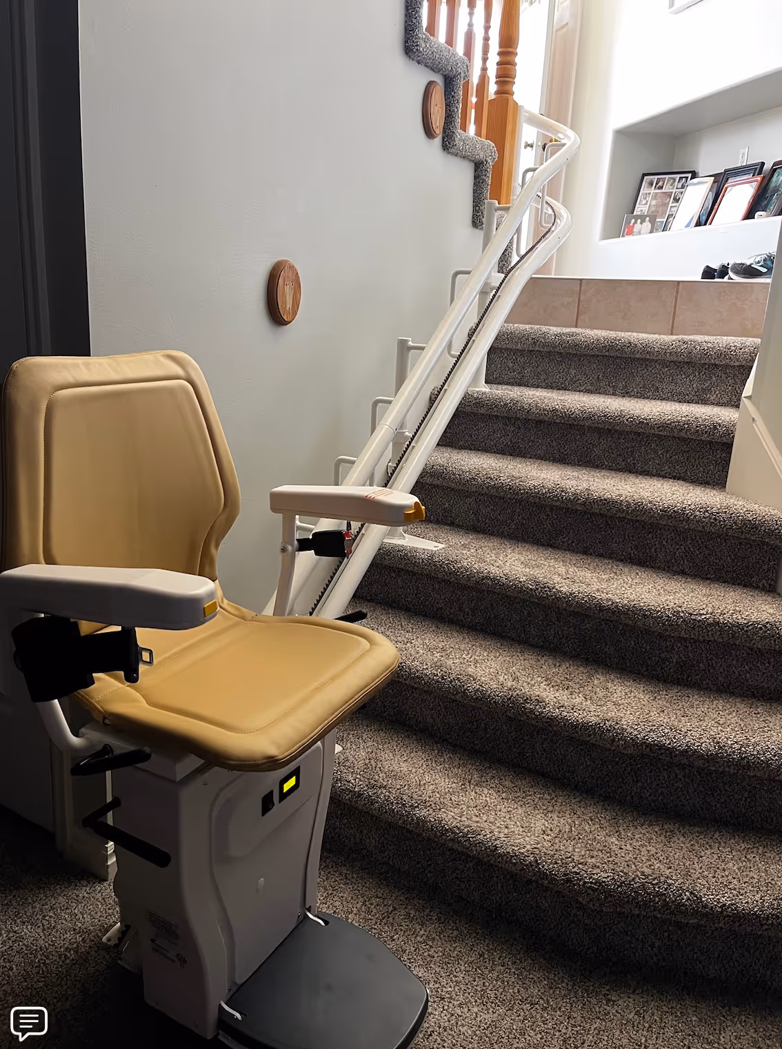Curved Stairlift Install in West Jordan, Utah