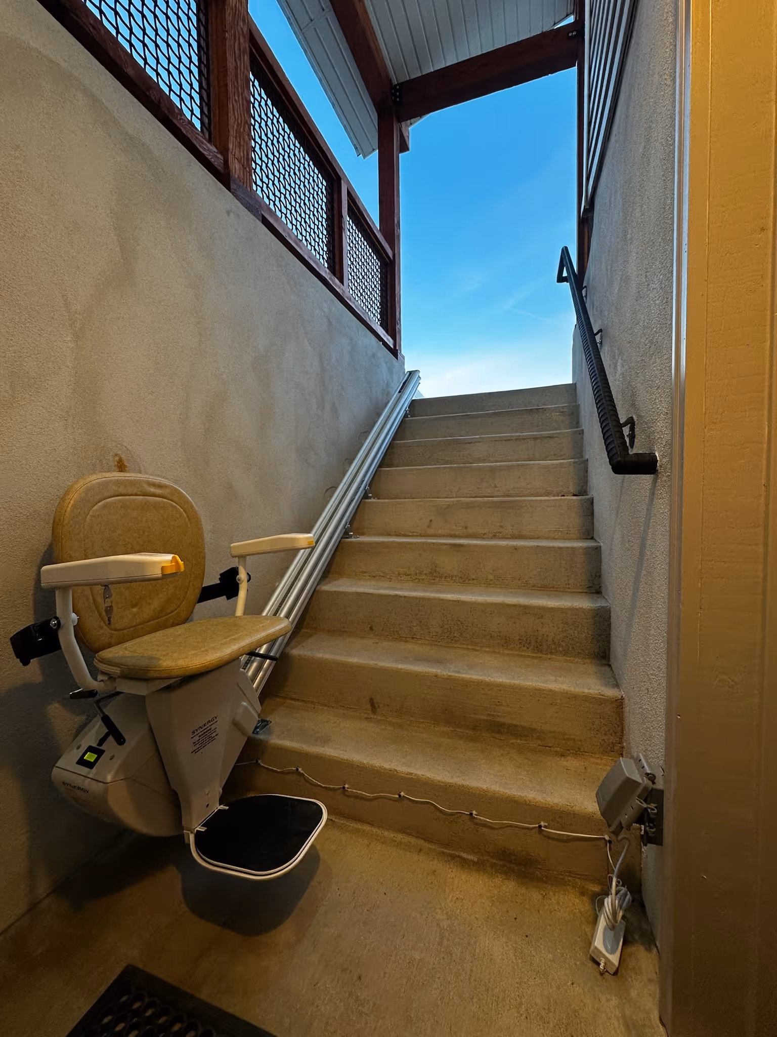 Outdoor Stairlift Install
